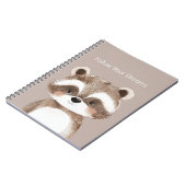 Wasbeer Volg Je Dromen Notitieboek (Linkerzijde)