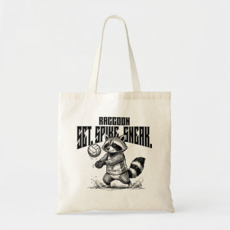 Wasbeer Volleybal Ster - Set Spike Sluip Grafiek Tote Bag