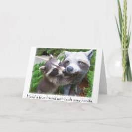 Wasbeer vrienden notecard kaart