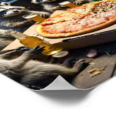 Wasbeer vrijdag pizzavond poster (Hoek)