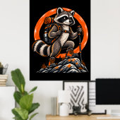 Wasbeer Wandelaar – Wilde Paden Poster (Thuiskantoor)