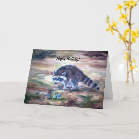 Wasbeer wat Dat Birtday is Kaart (Gele Bloem)