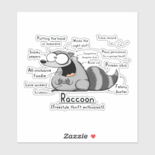 Wasbeer Wordy Art Vinyl Sticker