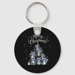 Wasbeer Xmas Tree Wasbeer Kerstboom Merry Christus Sleutelhanger