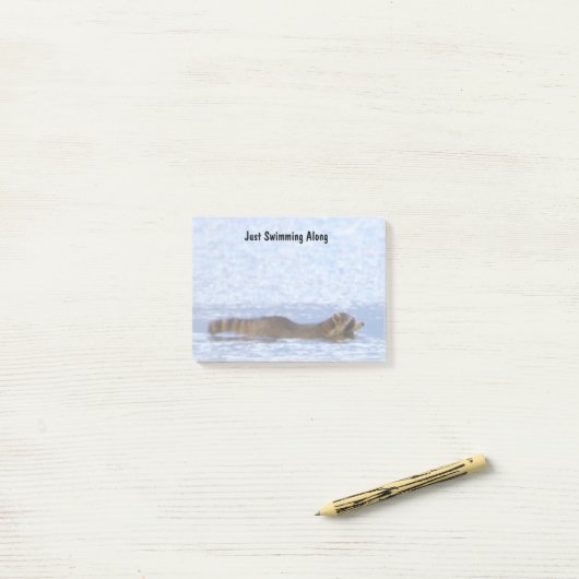Wasbeer Zwem Post-it Notities Post-it® Notes (Op bureau)