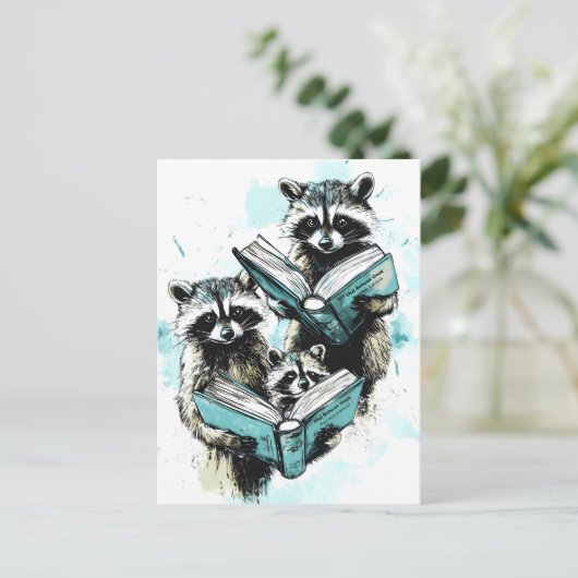  wasbeerlezers club feestdagenkaart (Staand voorkant)