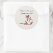 Wasbeerlezing Ronde Sticker (Tas)