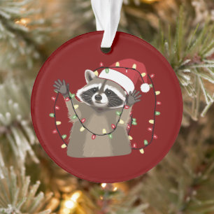Wasbeerliefhebber Kerstverlichting Dier Kabouterho Ornament