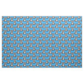 Wasbeerpatroon blauw ontwerp stof (Yard (91,4 cm))