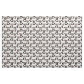 Wasbeerpatroon ontwerp wit  stof (Yard (91,4 cm))