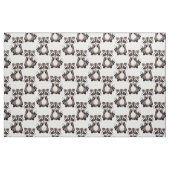 Wasbeerpatroon ontwerp wit  stof (Fat Quarter)