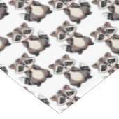 Wasbeerpatroon ontwerp wit tafelkleed (Gekanteld)