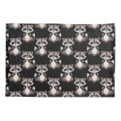 Wasbeerpatroon zwart design  kussensloop (Achterkant)