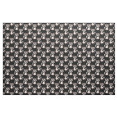 Wasbeerpatroon zwart design stof (Yard (91,4 cm))
