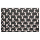 Wasbeerpatroon zwart design stof (Fat Quarter)