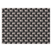 Wasbeerpatroon zwart design  tafelkleed (Voorkant (Horizontaal))