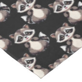 Wasbeerpatroon zwart design  tafelkleed (Gekanteld)