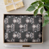 Wasbeerpatroon zwart design tissuepapier (Geschenk)