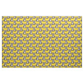 Wasbeerpatroonontwerp Geel Stof (Yard (91,4 cm))