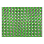 Wasbeerpatroonontwerp groen tafelkleed (Voorkant (Horizontaal))
