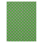 Wasbeerpatroonontwerp groen tafelkleed (Voorkant)