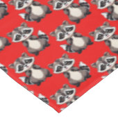 Wasbeerpatroonontwerp Rood Tafelkleed (Gekanteld)
