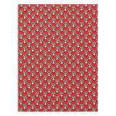 Wasbeerpatroonontwerp Rood Tafelkleed (Voorkant)