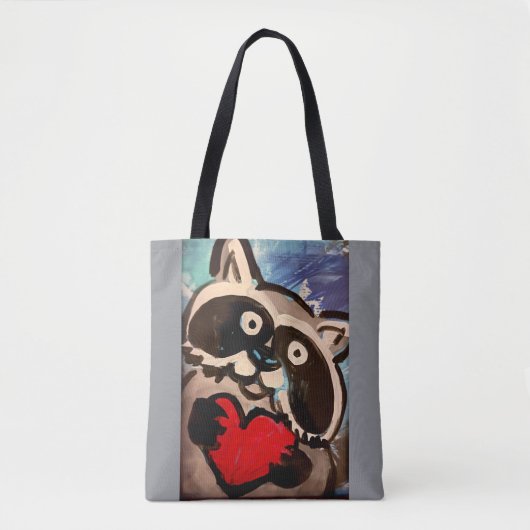 wasbeerschoudertas tote bag (Voorkant)