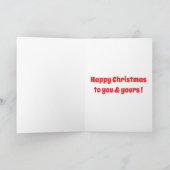 Wasbeertjes op vakantie tot het sneeuwt dat het go feestdagen kaart (Binnen)