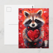 Wasbeervalentijnsdag Briefkaart (Voorkant / Achterkant)