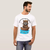 Wasbeervissen angstig maar semi-functioneel t-shirt (Voorkant volledig)