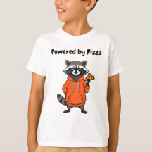 Wasbeest Pizza Kids T-Shirt – Grappig Cartoon T-sh