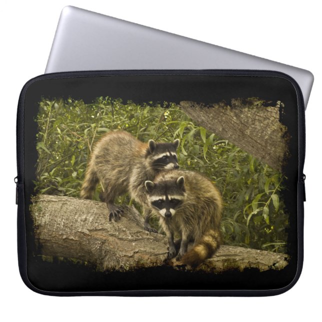 Wasberen Black Edge Laptop Sleeve (Voorkant)