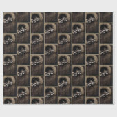Wasberen Bruine Schattigee Boom Cadeaupapier (Vlak)