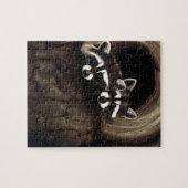 Wasberen Bruine Schattigee Boom Legpuzzel (Horizontaal)