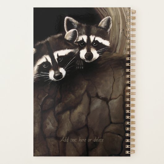 Wasberen Bruine Schattigee Boom Planner (Achterkant)