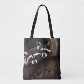 Wasberen Bruine Schattigee Boom Tote Bag (Voorkant)