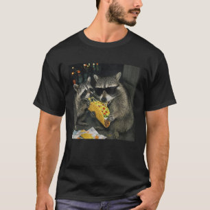 Wasberen die taco's eten Funny Trash Panda T-shirt