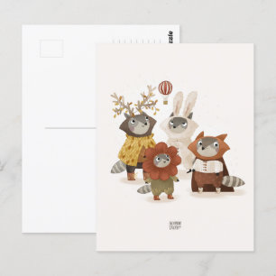 Wasberen door Alexandra Dikaia Briefkaart