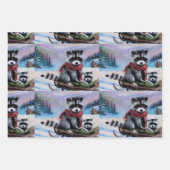 Wasberen en dieren in het wild inpakpapier vel (Voorkant 2)