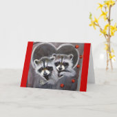 Wasberen en lieveheersbeestjes kaart (Gele Bloem)