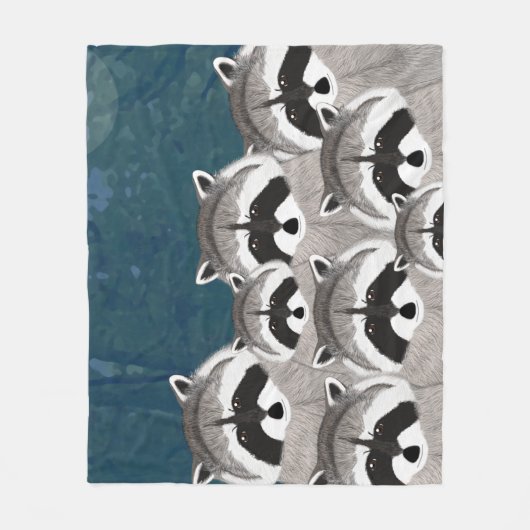 wasberen fleece deken (Voorkant)