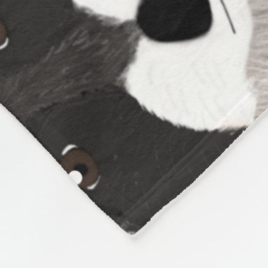 wasberen fleece deken (Hoek)