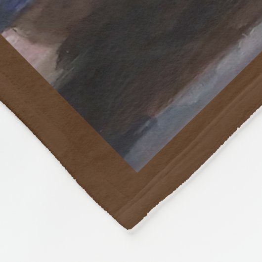 Wasberen Gevist Fleece Deken (Hoek)