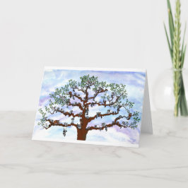 Wasberen in een boom notitiekaartje