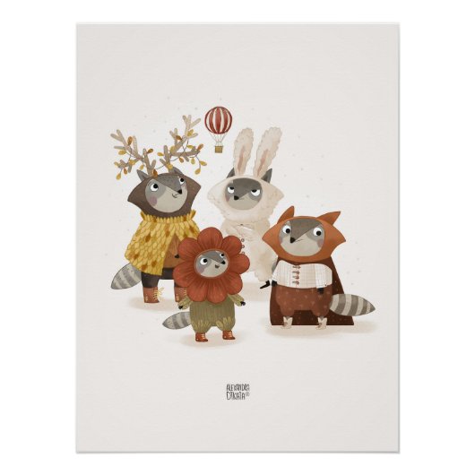 wasberen kostuum partij perfect poster (Voorkant)