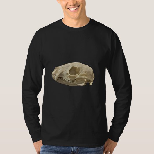 Wasberen schedel t-shirt (Voorkant)