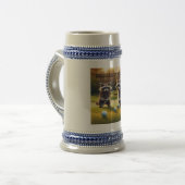 Wasberen spelen Golf Stein Bierpul (Voorkant links)
