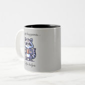 Wasbevenleven Gebeurt Koffie Helpt Grappige Mok (Voorkant links)