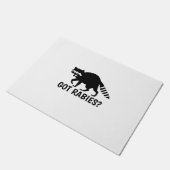 Wasbever met hondsdolheid deurmat (Schuin)
